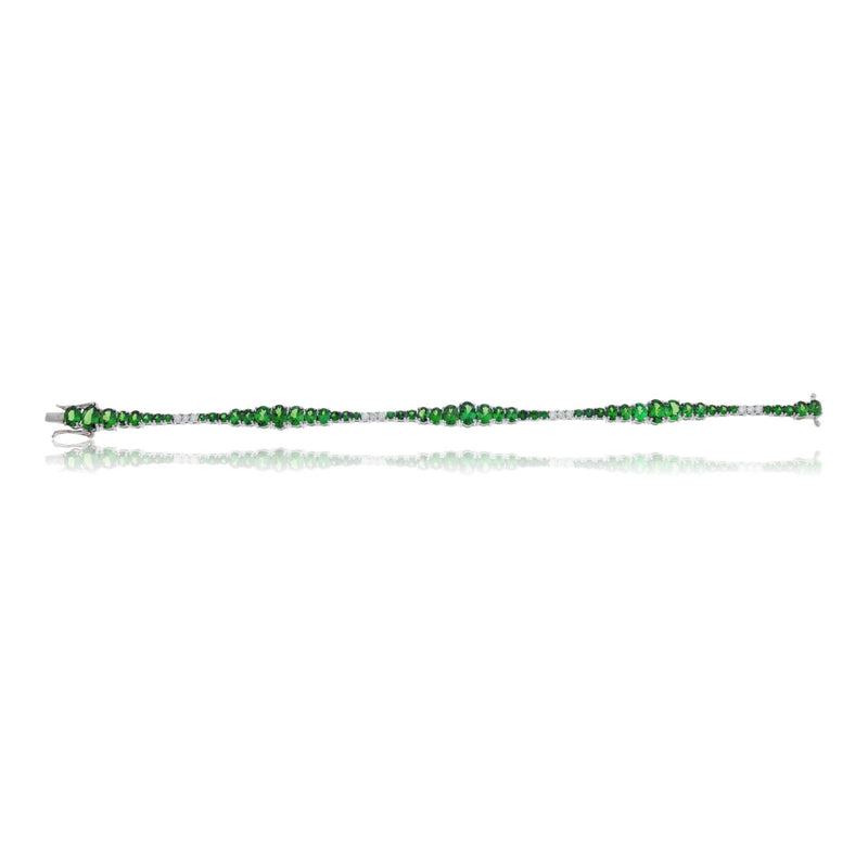 Tsavorite and Diamond Bracelet - Park City Jewelers