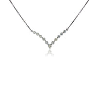 V Shaped Diamond Row Necklace - Park City Jewelers