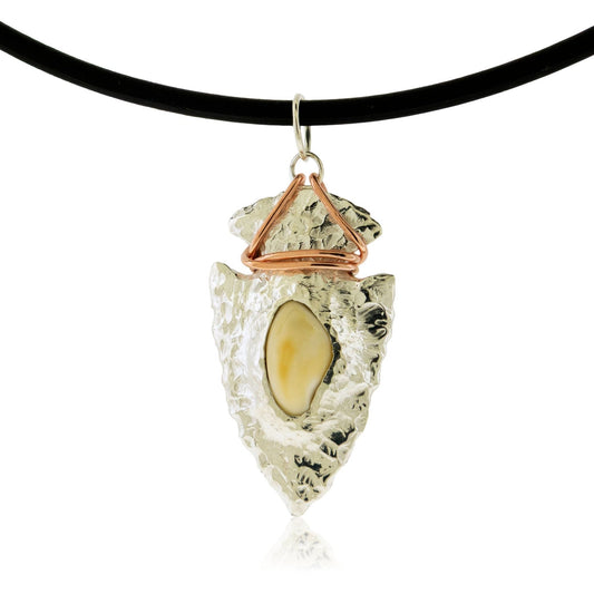 Wenaha Elk Ivory Arrowhead Pendant/Necklace - Park City Jewelers