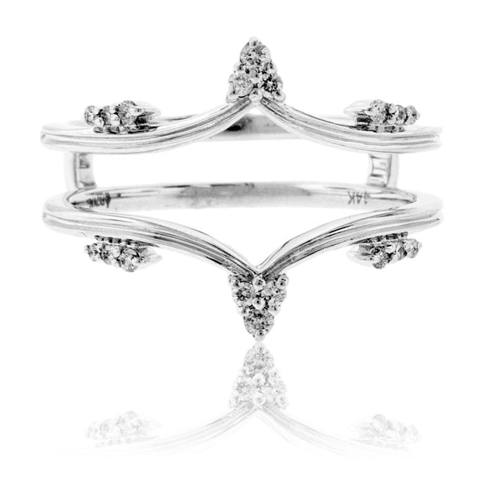 White Gold .12ctw Diamond Ring Jacket - Park City Jewelers