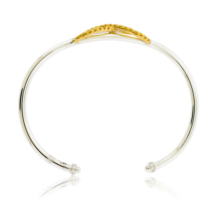 Yellow Diamond Infinity Symbol Cuff Bracelet - Park City Jewelers