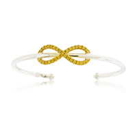 Yellow Diamond Infinity Symbol Cuff Bracelet - Park City Jewelers