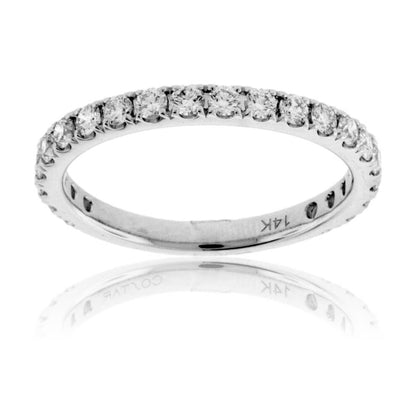 14K White Gold Diamond Accent Band (.60ctw) - Park City Jewelers