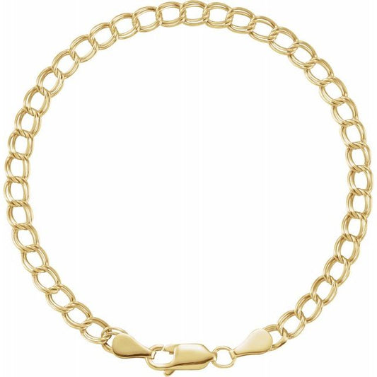 4 mm Solid Charm 7" Bracelet - Park City Jewelers