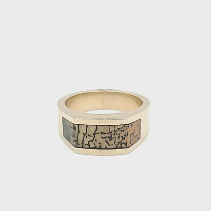 Dinosaur Bone Inlay Style Ring