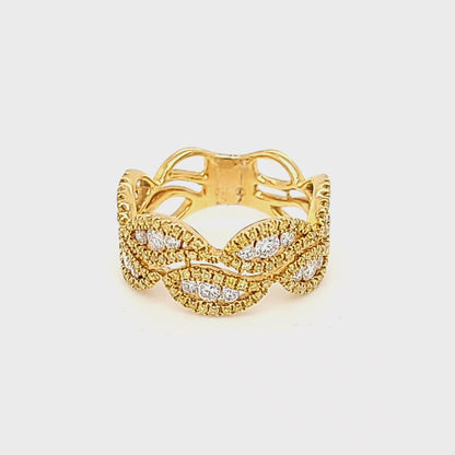 Yellow Diamond & Diamond 1 Carat Band