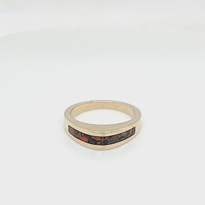 Domed Stackable Dinosaur Bone Ring