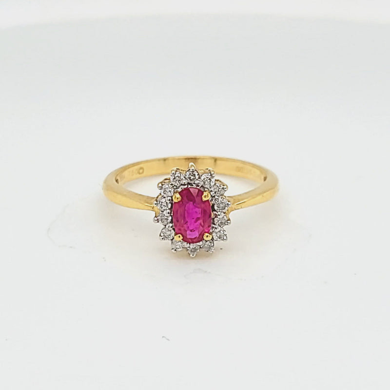 Oval Estate Style Ruby Ring