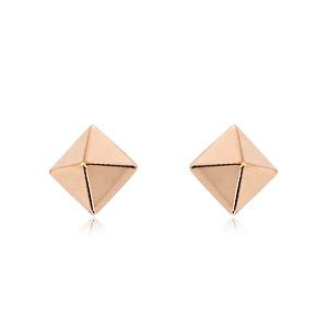 6mm Pyramid Style Stud Earrings - Park City Jewelers
