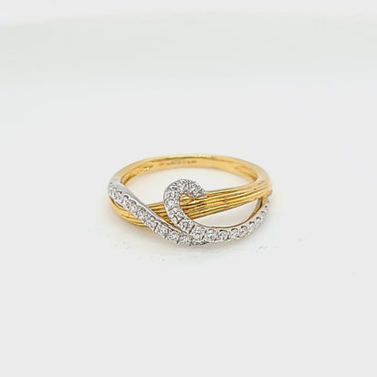 Diamond Heavy Textured Style Ring