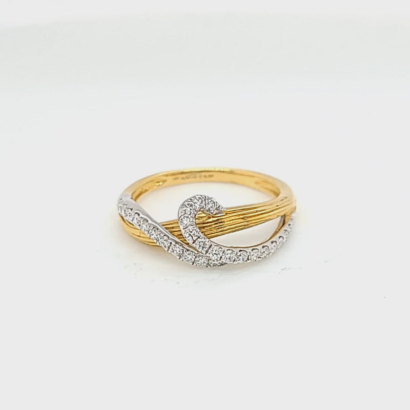Diamond Heavy Textured Style Ring