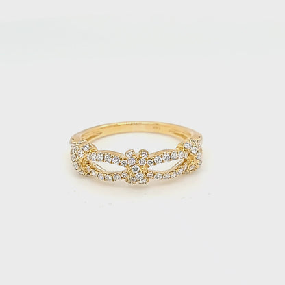 Yellow Gold Diamond Fashion Band