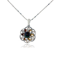 8mm Davinci Cut Citrine Pendant with Chain - Park City Jewelers