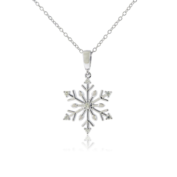 Adorable Diamond Snowflake Pendant - Park City Jewelers