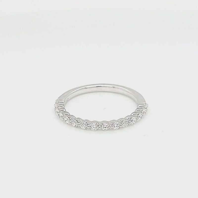 White Gold .34 Carat Diamond Shared Prong Style Ring