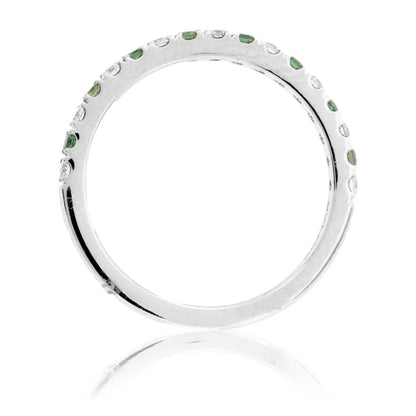Alexandrite & Diamond Alternating Accent Band - Park City Jewelers