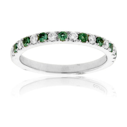 Alexandrite & Diamond Alternating Accent Band - Park City Jewelers