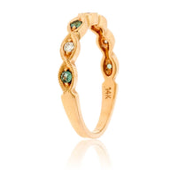 Alexandrite & Diamond Alternating Accent Band - Park City Jewelers