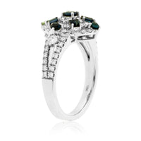 Alexandrite & Diamond Burst Halo Style Ring - Park City Jewelers