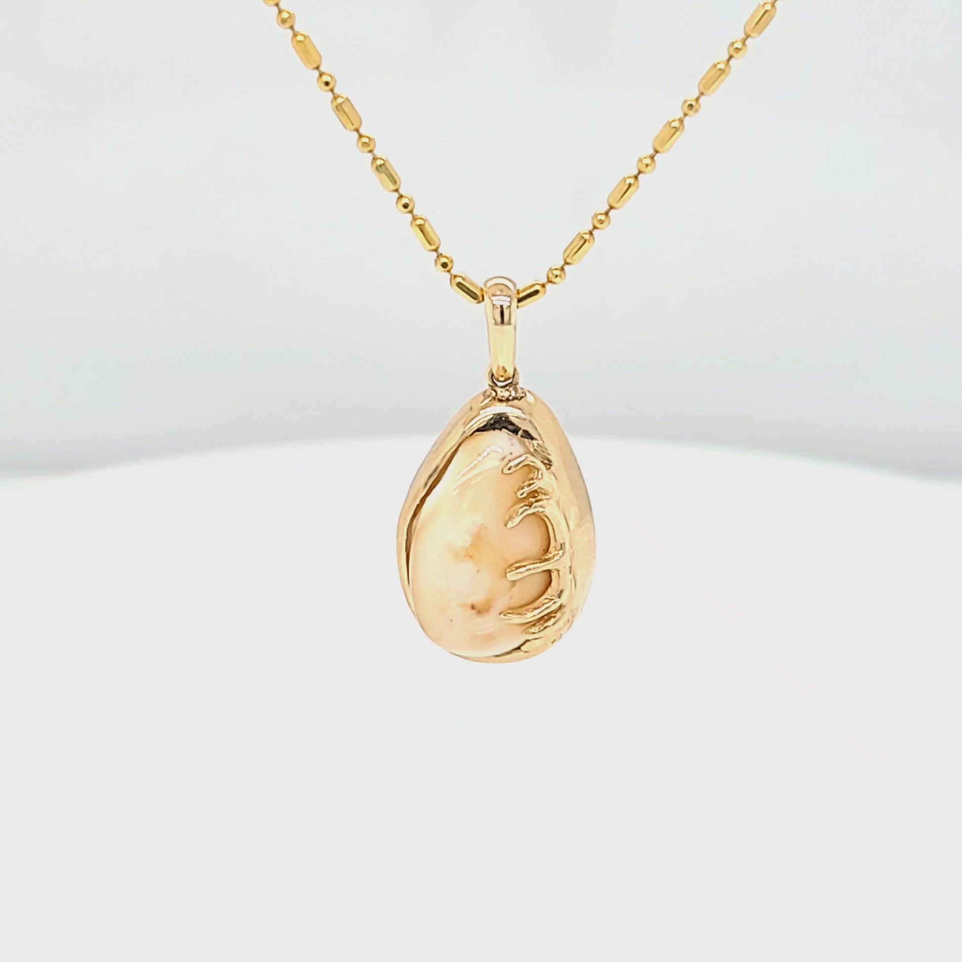 Elk Tooth Ivory Antler Pendant - Park City Jewelers