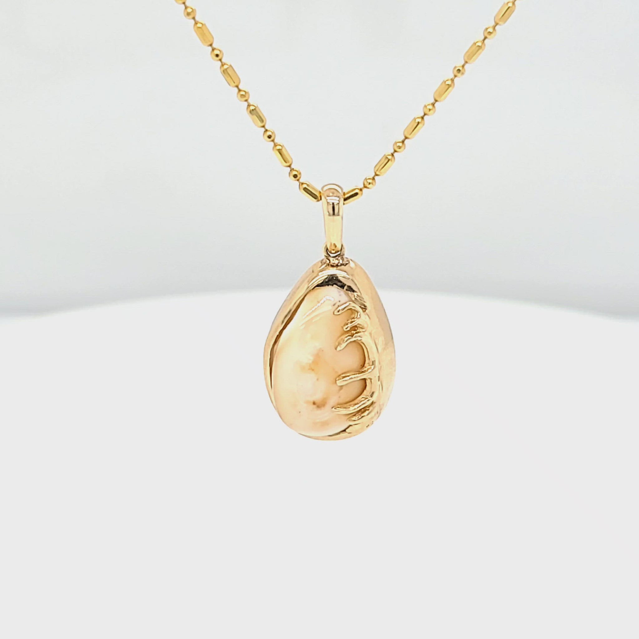 Elk Tooth Ivory Antler Pendant - Park City Jewelers