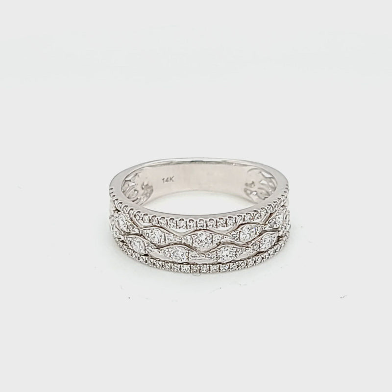 White Gold Diamond Fashion Ring
