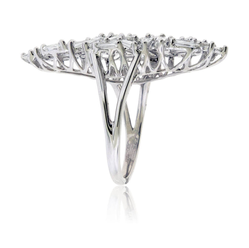 Baguette Cut Diamond Cluster Style Ring - Park City Jewelers
