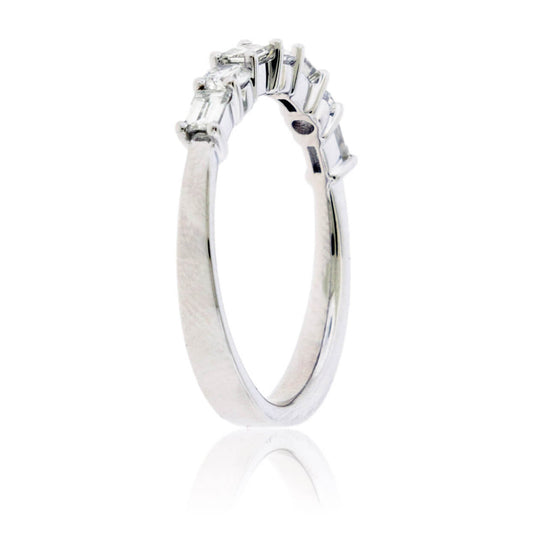 Baguette Diamond & Round Diamond Alternating Ring - Park City Jewelers