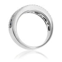 Baguette Sapphire & Diamond Lined Band - Park City Jewelers