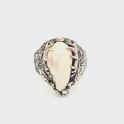 Elk Ivory Tooth Trophy Antler Ring