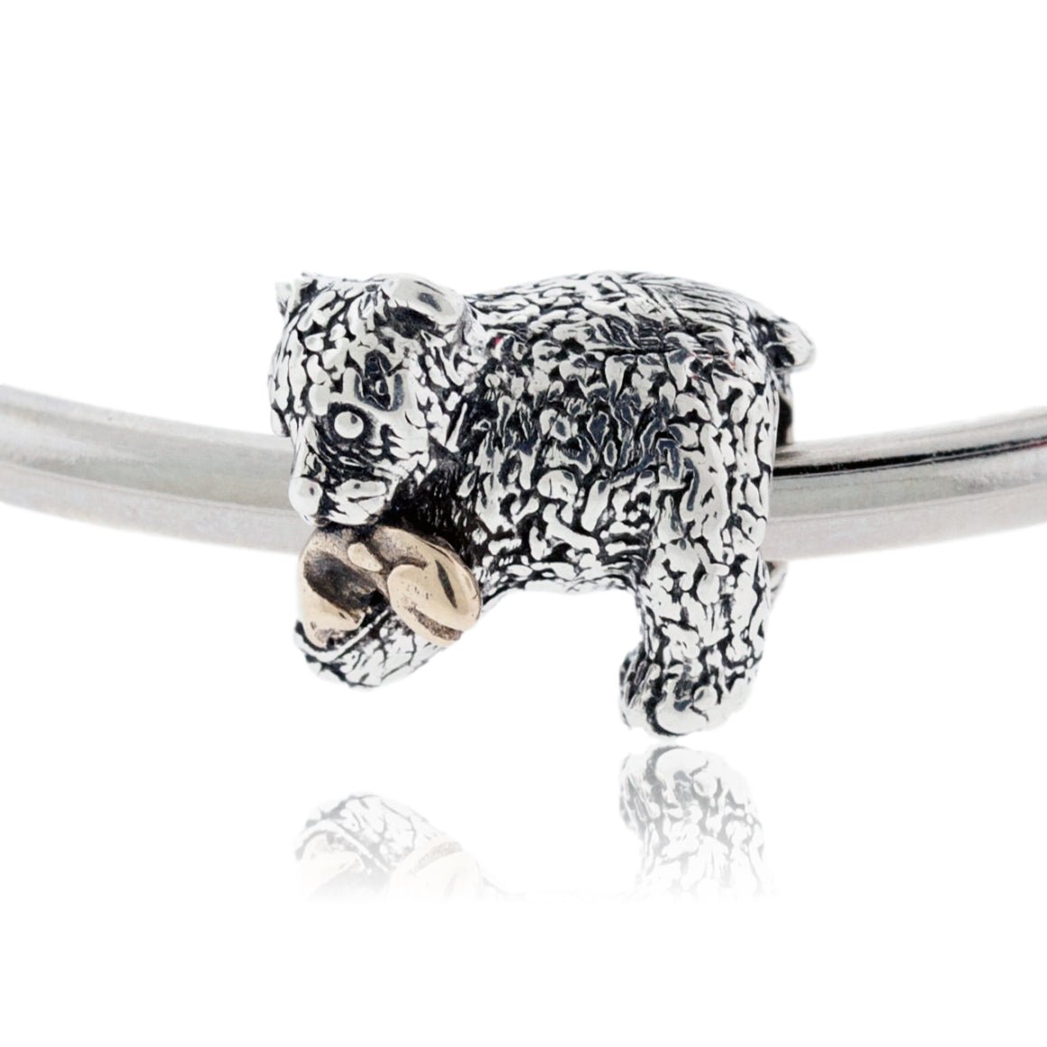 Bear with Fish Bracelet Bead - Park City Jewelers