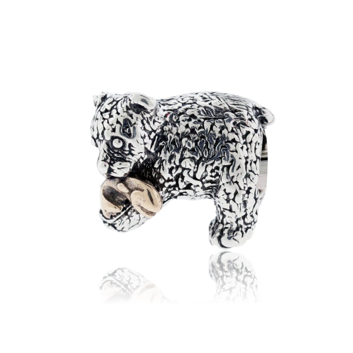 Bear with Fish Bracelet Bead - Park City Jewelers