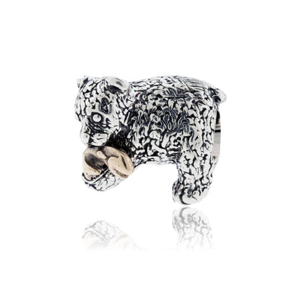 Bear with Fish Bracelet Bead - Park City Jewelers