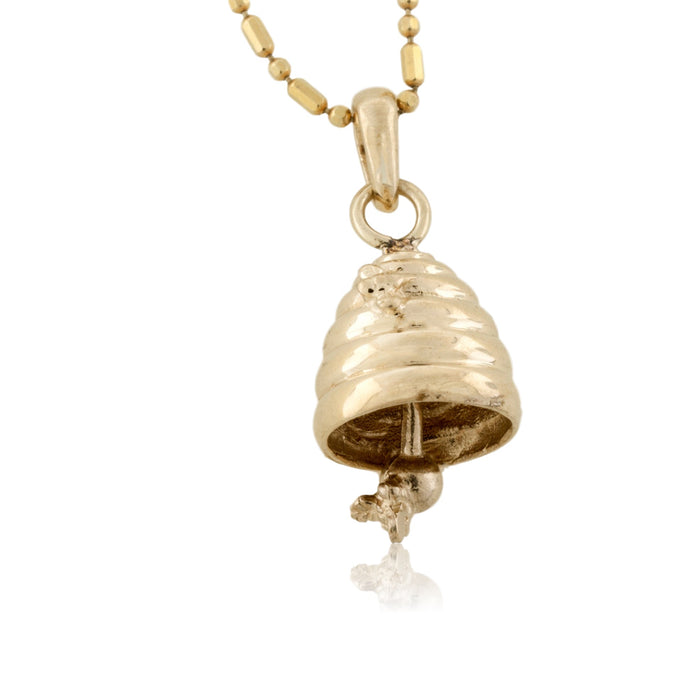Bee and Beehive Bell Charm - Park City Jewelers