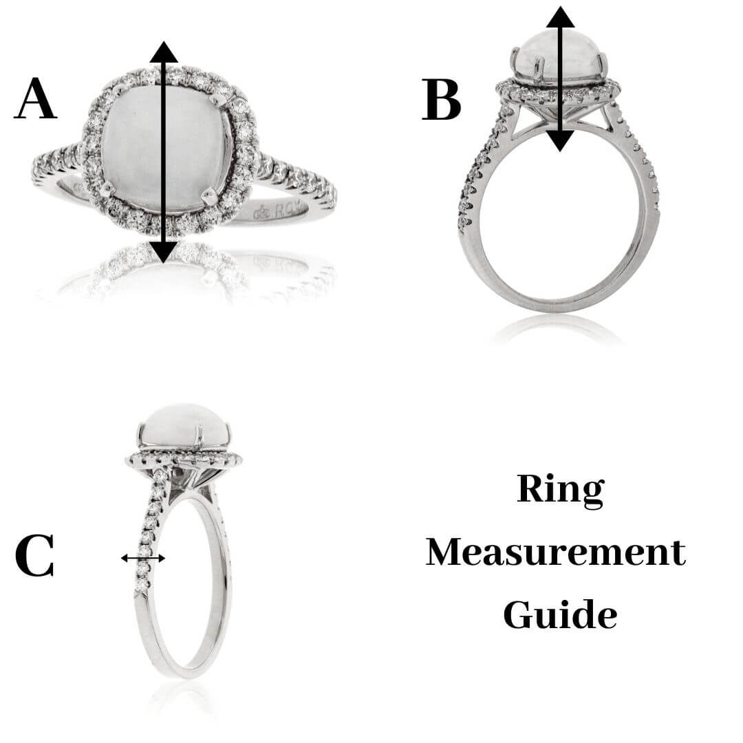 Beveled Edges White Tungsten Brushed Finish Ring with Blue Stripe - Park City Jewelers