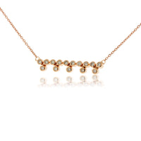 Bezel Set Diamond Bar Style Necklace - Park City Jewelers