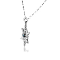 Blue Topaz Snowflake Necklace - Park City Jewelers