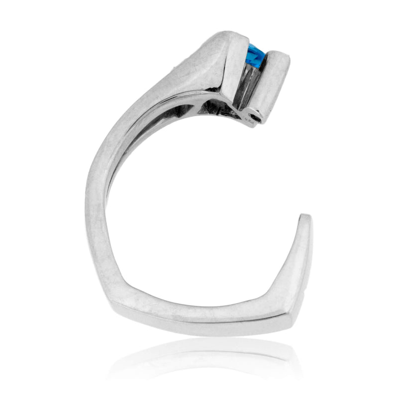 Blue Topaz Trillion Ring - Park City Jewelers