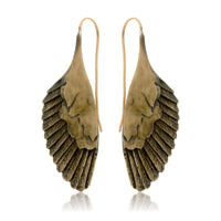 Bronze Owl Wing Drop Earrings - Park City Jewelers