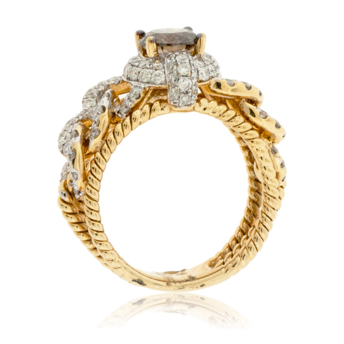 Brown Diamond & Diamond Accent Ring - Park City Jewelers