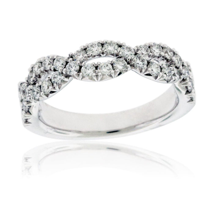 Bypassing .75 Carat Diamond Infinity Ring - Park City Jewelers