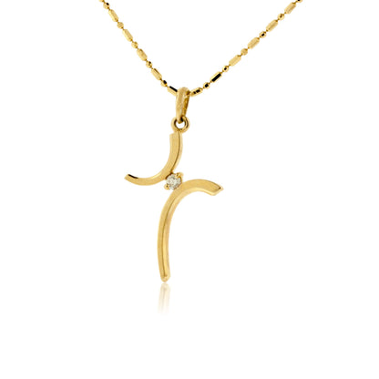Bypassing Cross with Diamond Pendant - Park City Jewelers