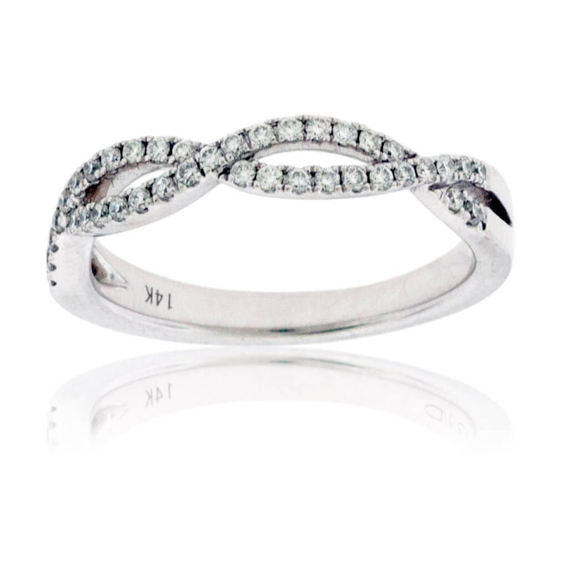 Bypassing Intertwined Diamond Band - Park City Jewelers