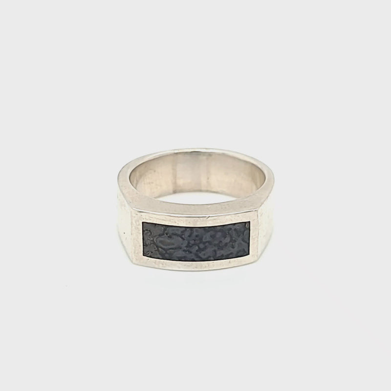 Inlay Ring in Sterling Silver