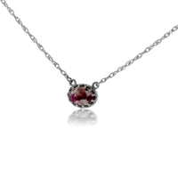 Cabochon Cut Red Emerald Crown Pendant - Park City Jewelers