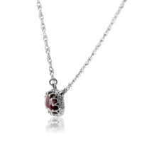 Cabochon Cut Red Emerald Crown Pendant - Park City Jewelers