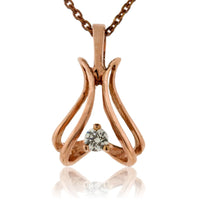 Caged Diamond Pendant - Park City Jewelers