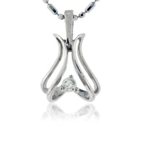 Caged Diamond Pendant - Park City Jewelers