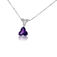 Carved Amethyst and Diamond Pendant - Park City Jewelers