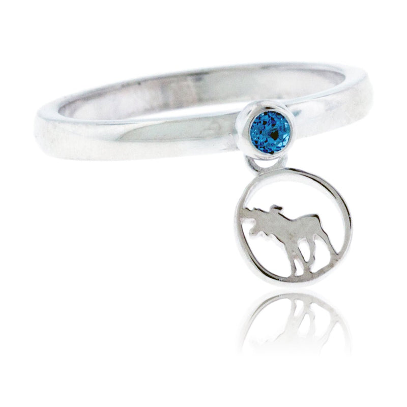 Charm Style Ring with Moose Charm - Park City Jewelers